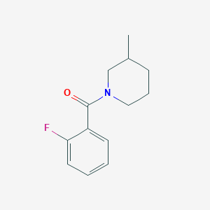 molecular formula C13H16FNO B1636751 2-Fluorophenyl 3-methylpiperidyl ketone 