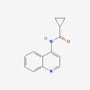 molecular formula C13H12N2O B1636753 N-quinolin-4-ylcyclopropanecarboxamide 