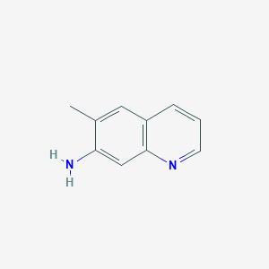molecular formula C10H10N2 B163677 6-Methylquinolin-7-amine CAS No. 129844-69-5
