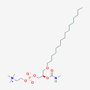 molecular formula C26H55N2O7P B163682 methylcarbamyl PAF CAS No. 91575-58-5
