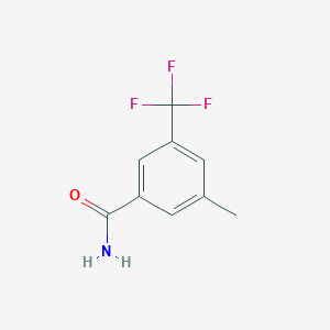 molecular formula C9H8F3NO B1636911 3-Methyl-5-(trifluoromethyl)benzamide CAS No. 261951-98-8