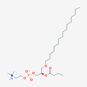 molecular formula C28H58NO7P B163694 Butanoyl PAF 