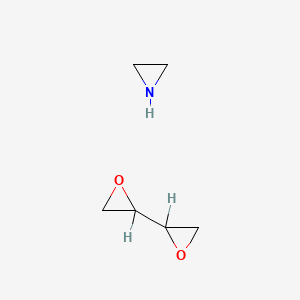 molecular formula C6H11NO2 B1636951 Aziridine;2-(oxiran-2-yl)oxirane 