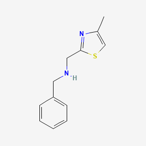 B1637028 Benzyl-(4-methyl-thiazol-2-ylmethyl)-amine CAS No. 886505-98-2