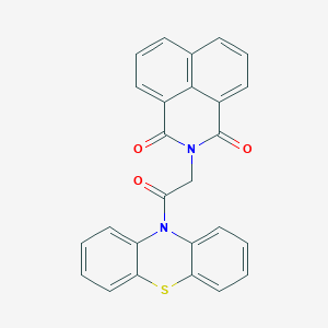 2-[2-oxo-2-(10H-phenothiazin-10-yl)ethyl]-1H-benzo[de]isoquinoline-1,3(2H)-dione