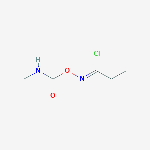 molecular formula C5H9ClN2O2 B163711 N-(((Methylamino)carbonyl)oxy)propanimidoyl chloride CAS No. 134870-99-8