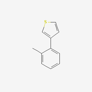 molecular formula C11H10S B1637249 3-(2-Methylphenyl)thiophene 