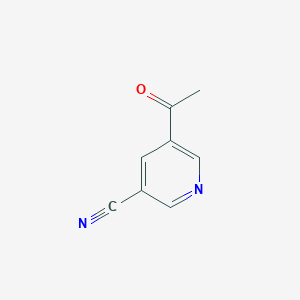 molecular formula C8H6N2O B163726 5-Acetylnicotinonitrile CAS No. 135450-74-7