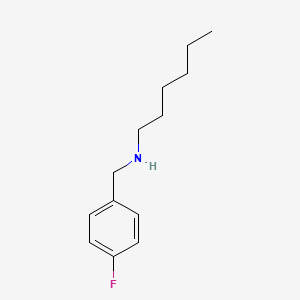 molecular formula C13H20FN B1637286 N-[(4-fluorophenyl)methyl]hexan-1-amine 