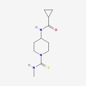 molecular formula C11H19N3OS B1637295 N-[1-(methylcarbamothioyl)piperidin-4-yl]cyclopropanecarboxamide 