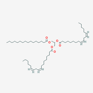 molecular formula C₅₅H₉₈O₆ B016373 1,2-二亚油酸-3-棕榈酸 CAS No. 2190-15-0