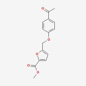 molecular formula C15H14O5 B1637309 Methyl 5-[(4-acetylphenoxy)methyl]furan-2-carboxylate CAS No. 832739-13-6