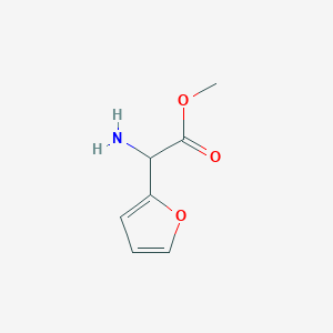 molecular formula C7H9NO3 B163731 Methyl 2-amino-2-(furan-2-yl)acetate CAS No. 127358-24-1