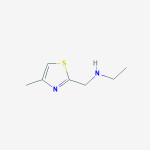 molecular formula C7H12N2S B1637327 Ethyl-(4-methyl-thiazol-2-ylmethyl)-amine CAS No. 886505-91-5