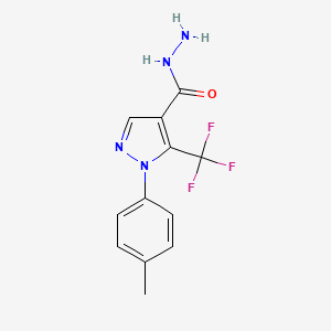 1-(4-Methylphenyl)-5-(trifluoromethyl)-1H-pyrazole-4-carbohydrazide