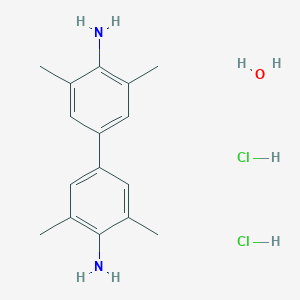 molecular formula C16H24Cl2N2O B163737 3,3',5,5'-Tetramethyl-[1,1'-biphenyl]-4,4'-diamine dihydrochloride hydrate CAS No. 207738-08-7