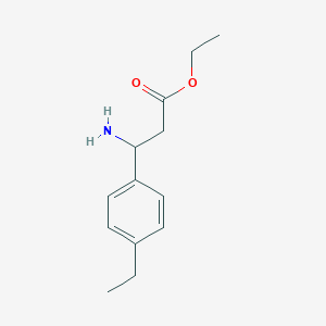 molecular formula C13H19NO2 B1637385 Ethyl 3-amino-3-(4-ethylphenyl)propanoate 