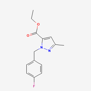 Ethyl 1-(4-fluorobenzyl)-3-methyl-1H-pyrazole-5-carboxylate