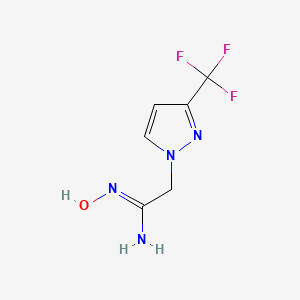 (Z)-N'-hydroxy-2-(3-(trifluoromethyl)-1H-pyrazol-1-yl)acetamidine