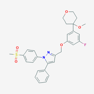 molecular formula C29H29FN2O5S B163742 CAY10416 CAS No. 443919-96-8