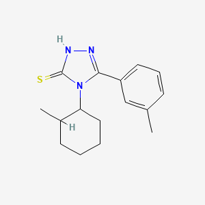 4-(2-Methyl-cyclohexyl)-5-m-tolyl-4H-[1,2,4]triazole-3-thiol