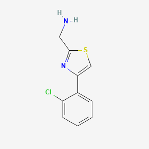 [4-(2-Chlorophenyl)-1,3-thiazol-2-yl]methanamine