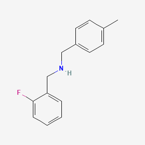 N-[(2-fluorophenyl)methyl]-1-(4-methylphenyl)methanamine