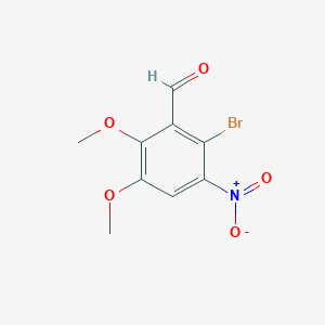 2-Bromo-5,6-dimethoxy-3-nitrobenzaldehyde