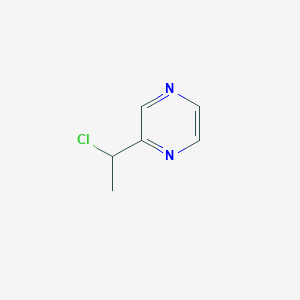 molecular formula C6H7ClN2 B163757 2-(1-Chloroethyl)pyrazine CAS No. 1289386-51-1