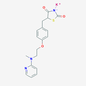 molecular formula C18H18KN3O3S B163760 Rosiglitazone potassium CAS No. 316371-84-3
