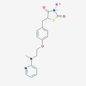 molecular formula C18H18KN3O3S B163760 Rosiglitazone (potassium salt) CAS No. 316371-84-3