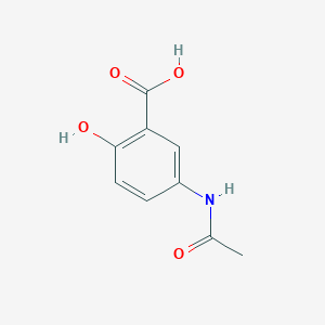 molecular formula C9H9NO4 B016377 N-Acetyl mesalazine CAS No. 51-59-2