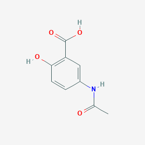 molecular formula C₉H₉NO₄ B016377 N-Acetyl-5-aminosalicylic acid CAS No. 51-59-2
