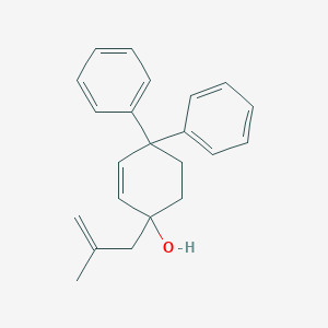 molecular formula C22H24O B163773 1-(2-Methyl-allyl)-4,4-diphenyl-cyclohex-2-enol CAS No. 126421-34-9