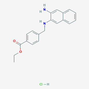 molecular formula C20H21ClN2O2 B163779 DAN-1 EE hydrochloride 