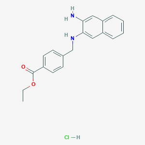 molecular formula C20H21ClN2O2 B163779 DAN-1 EE hydrochloride CAS No. 1049720-51-5