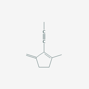 molecular formula C10H12 B163780 1-Methyl-3-methylene-2-(1-propynyl)cyclopentene CAS No. 126133-18-4