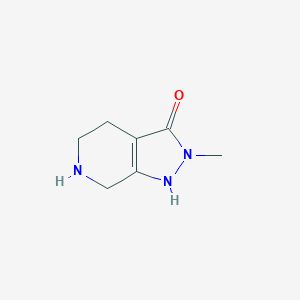 molecular formula C7H11N3O B163782 2-Methyl-4,5,6,7-tetrahydro-1H-pyrazolo[3,4-c]pyridin-3(2H)-one CAS No. 1215484-46-0