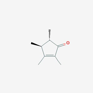 molecular formula C9H14O B1637853 trans-2,3,4,5-Tetramethyl-2-cyclopentenone 