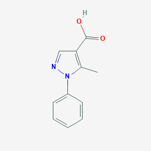 molecular formula C11H10N2O2 B016379 5-甲基-1-苯基-1H-吡唑-4-羧酸 CAS No. 91138-00-0
