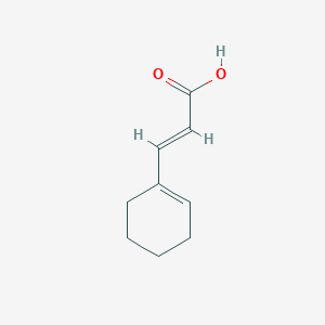 molecular formula C9H12O2 B1637911 3-(Cyclohex-1-en-1-yl)acrylic acid CAS No. 56453-88-4