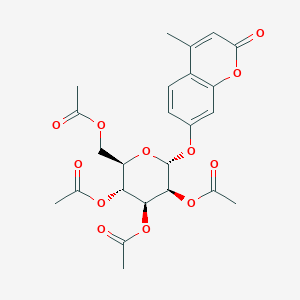 molecular formula C24H26O12 B016380 4-Methylumbelliferyl 2,3,4,6-tetra-O-acetyl-a-D-mannopyranoside CAS No. 28541-71-1