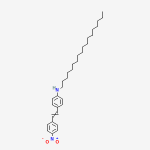 molecular formula C32H48N2O2 B1638004 Benzenamine, 4-[2-(4-nitrophenyl)ethenyl]-N-octadecyl- 