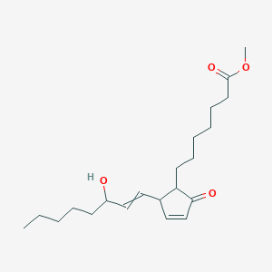 molecular formula C21H34O4 B163801 Methyl 7-[2-(3-hydroxyoct-1-enyl)-5-oxocyclopent-3-en-1-yl]heptanoate CAS No. 26771-94-8