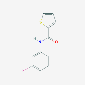molecular formula C11H8FNOS B163810 N-(3-fluorophenyl)thiophene-2-carboxamide CAS No. 136340-92-6