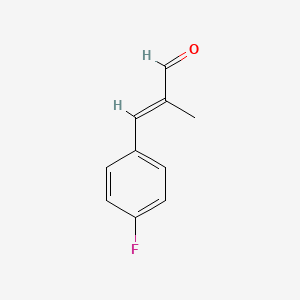 molecular formula C10H9FO B1638187 3-(4-Fluorophenyl)-2-methyl-2-propen-1-al 