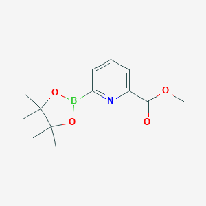 molecular formula C13H18BNO4 B163825 Methyl 6-(4,4,5,5-tetramethyl-1,3,2-dioxaborolan-2-YL)pyridine-2-carboxylate CAS No. 1264176-33-1