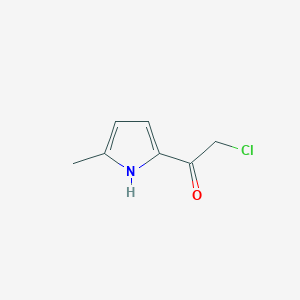 molecular formula C7H8ClNO B163826 2-氯-1-(5-甲基-1H-吡咯-2-基)乙酮 CAS No. 126624-54-2