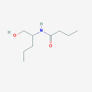 molecular formula C9H19NO2 B163830 N-(1-Hydroxy-2-pentanyl)butanamide CAS No. 137160-75-9