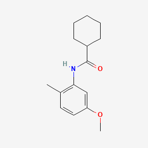 molecular formula C15H21NO2 B1638308 N-(5-methoxy-2-methylphenyl)cyclohexanecarboxamide 